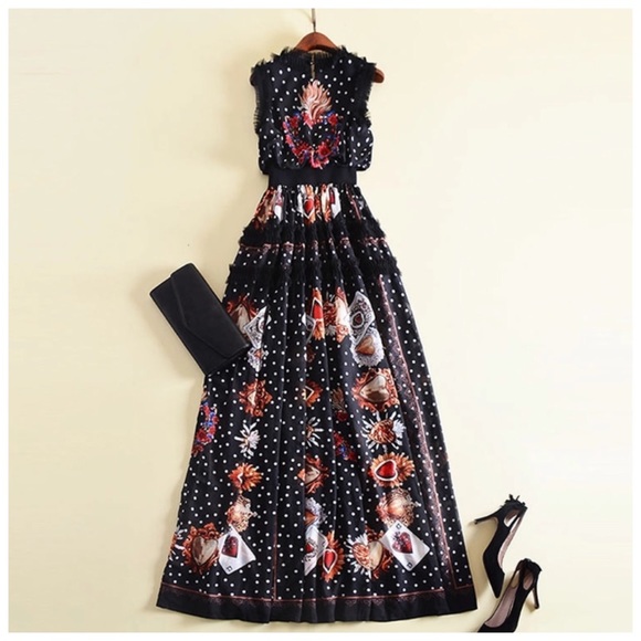 The Anina Silk Floral Maxi Dress - Picture 5 of 8